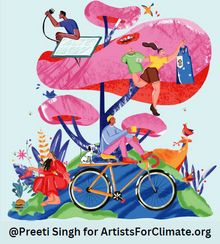 Illustration von Preeti Singh/Artists for climate