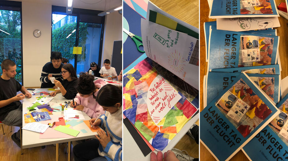 Workshop mit Schüler*innen, Foto: Sara Mohammadi 