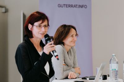 Moderatorinnen beim Guten Rat