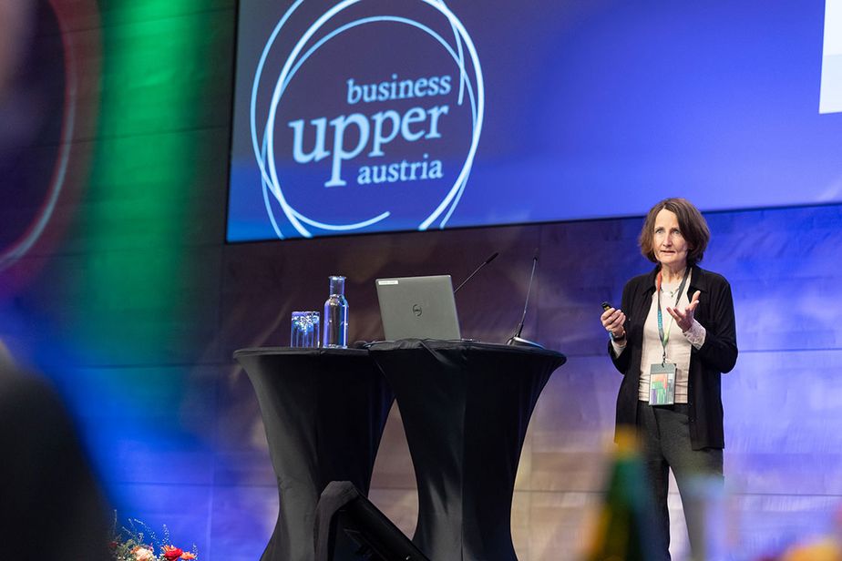 Karin Küblböck beim Zukunftforum Oberösterreich