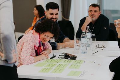 Teilnehmer*innen beim Guten Rat