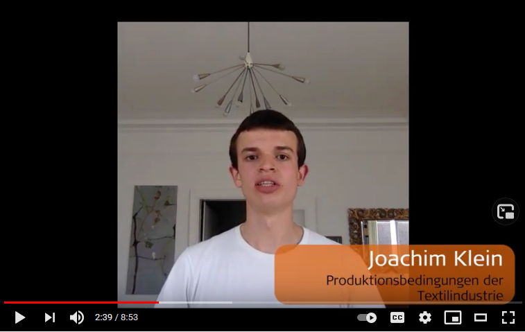Screenshot VWA-Video: Joachim Klein