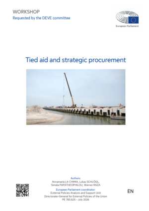 Cover der Studie: Tied Aid 