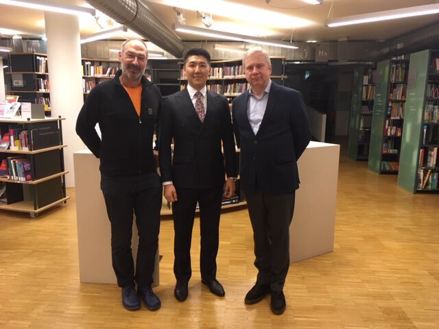 Michael Obrovsky, ODBAYAR Erdenetsogt und Werner Raza im C3